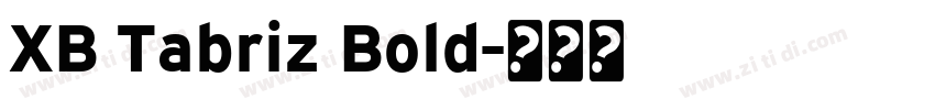 XB Tabriz Bold字体转换